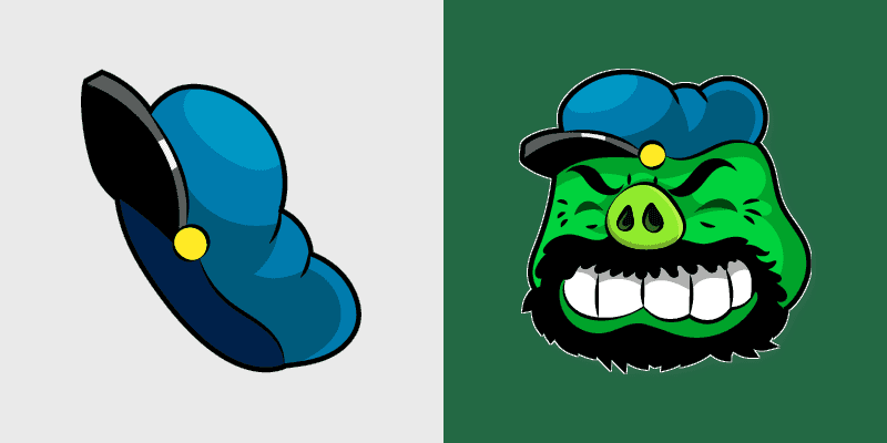 Cute Cursor Bluto Pig Angry Birds Pack