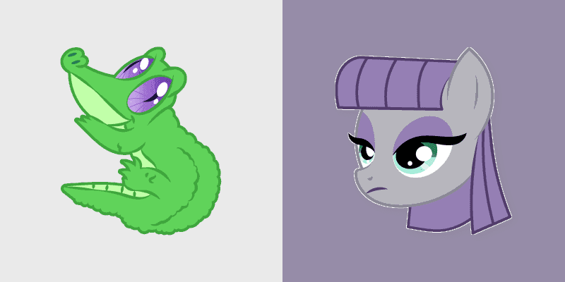 Custom Cursor Pack: My Little Pony Doc Mud & Croc