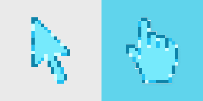 Blue Macaron Cute Cursor