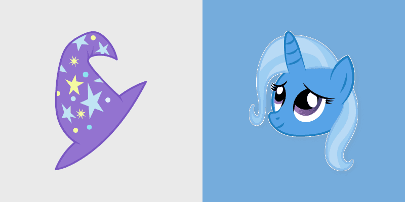 Custom Cursor Pack - My Little Pony Trixie & Purple Hat