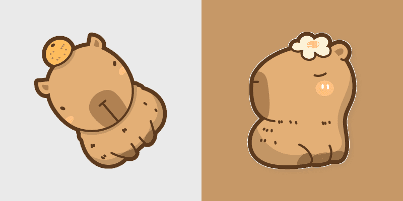 Cute Cursor Pack - Capybara