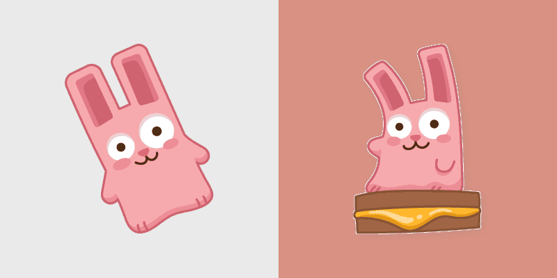 The Cute Bunny Cursor Pack