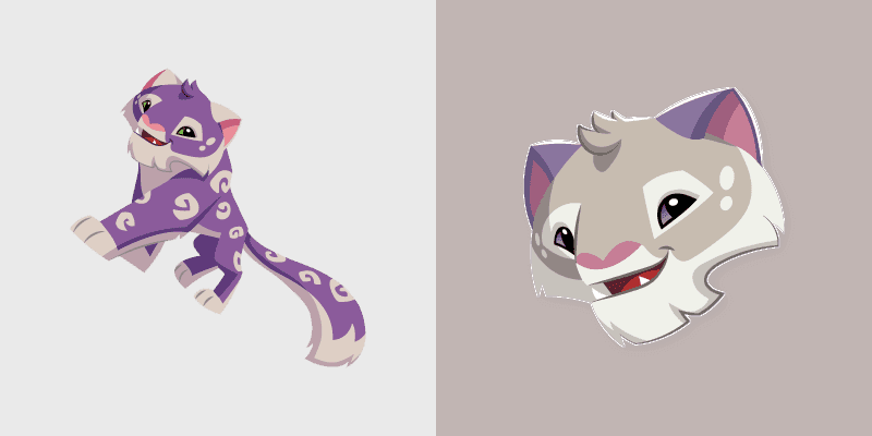 Cute Snow Leopard Cursor Pack