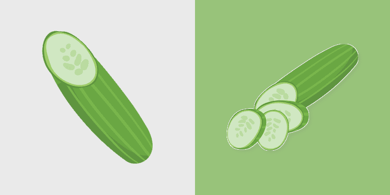 Cute Cucumber Mouse Cursor Pack