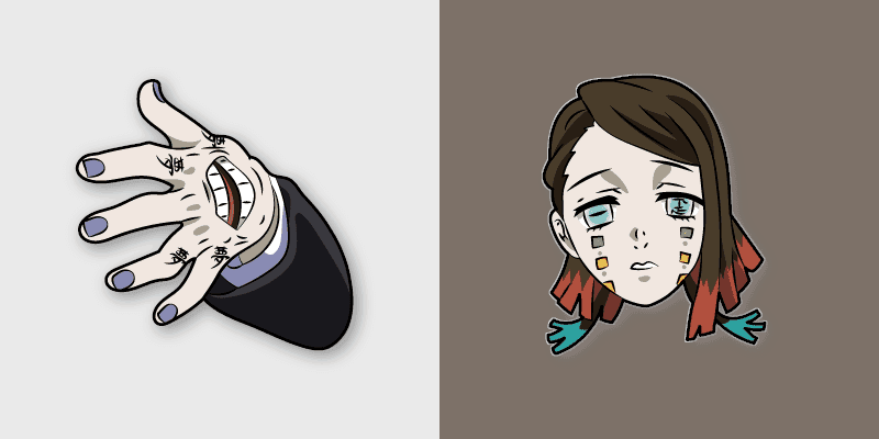 Cute Cursor Enmu - Demon Slayer Mugen Train Arc