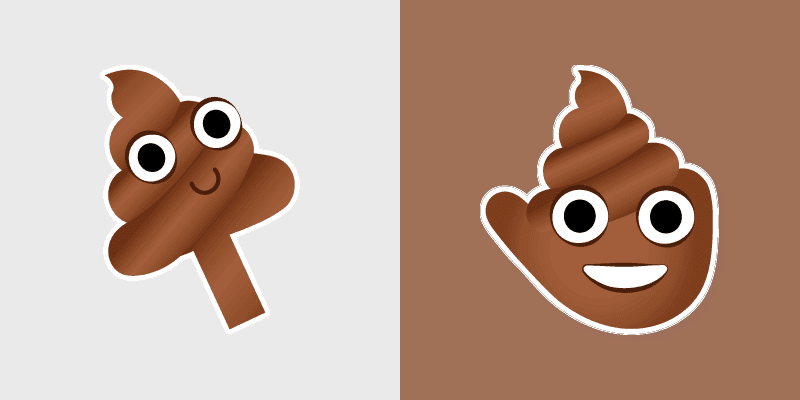 Custom Cursor Pack - Happy Poo