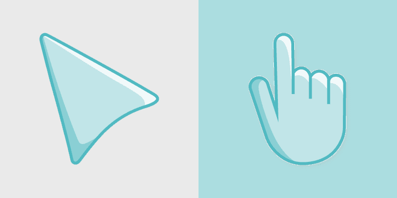 Cute Cursor Powder Blue