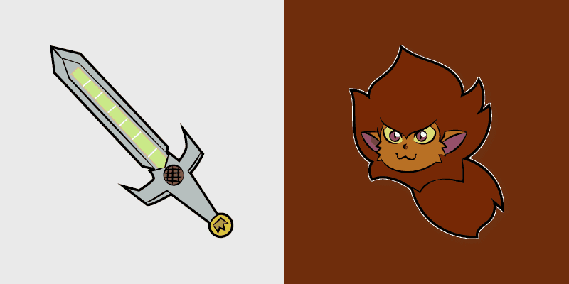 The Owl House Eberwolf Cute Cursor Pack