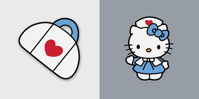 Cute Cursor Pack - Hello Kitty Nurse