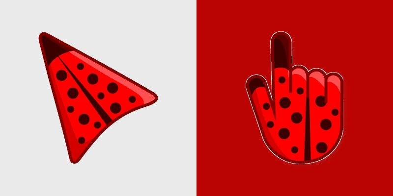 Cute Cursor Ladybug Print