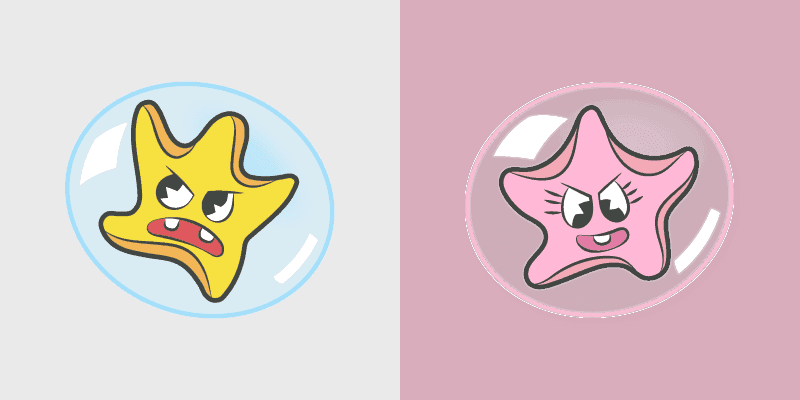 Cute Cursor Pack - Cuphead Bubble Stars