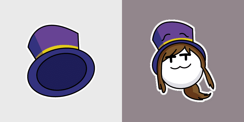 Cute Hat Girl Custom Cursor