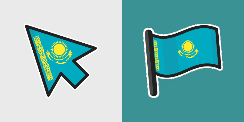 Custom Kazakhstan Cursor Pack