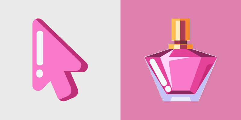 Cute Cursor Pack - Minimal Pink Perfume