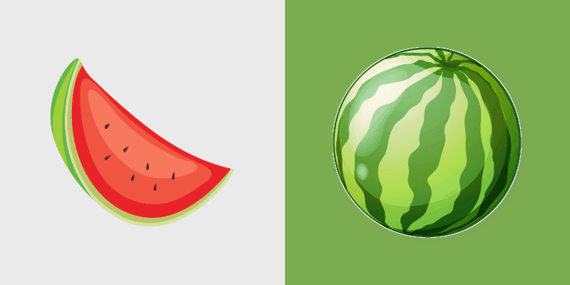 Fresh Cute Cursor - Watermelon & Slice