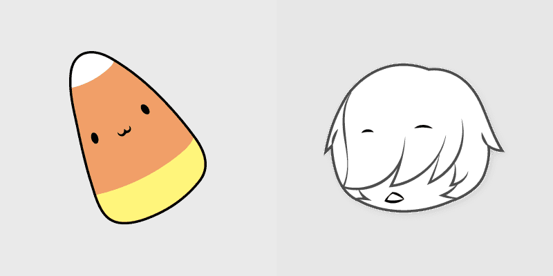 Candy Corn Cute Cursor Pack