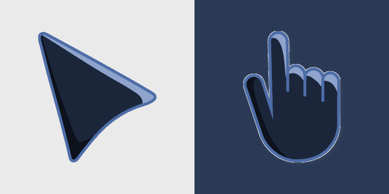 Cute Cursor Oxford Blue