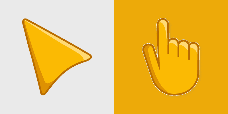 Goldenrod Cute Cursor Pack