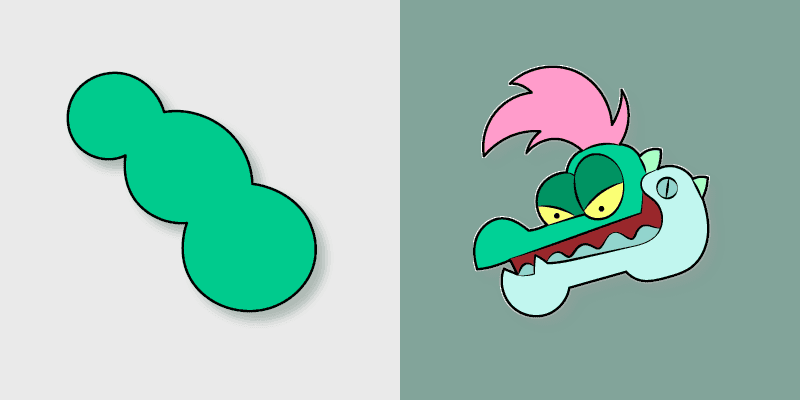 Custom Cursor: K.O.! Heroes' Big Alligator