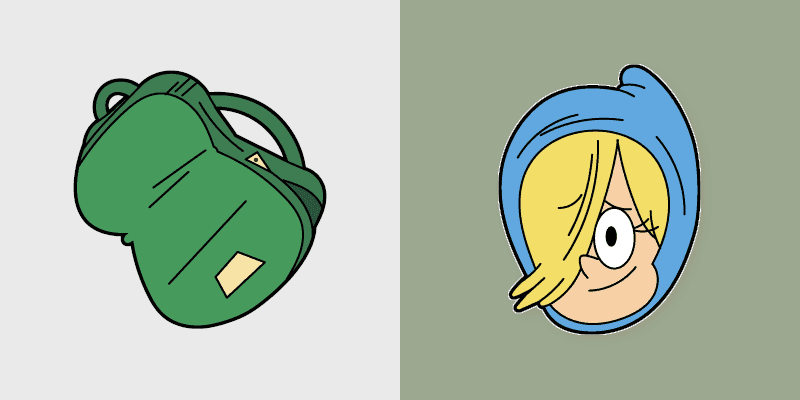 Cute Cursor - Nikki & Backpack