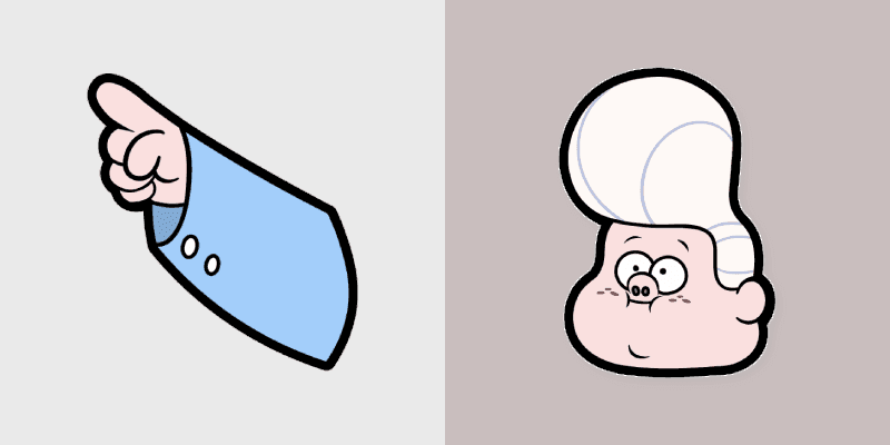 Cute Cursor Pack - Gravity Falls Gideon