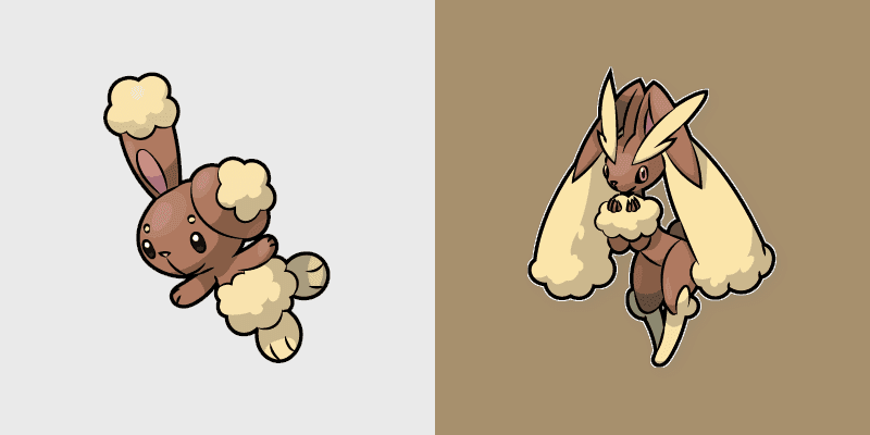 Cute Cursor Pack - Buneary and Lopunny