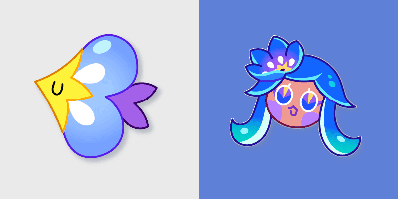 Cute Cursor Pack: Cookie Run Pond Dino & Starflower Smoocher