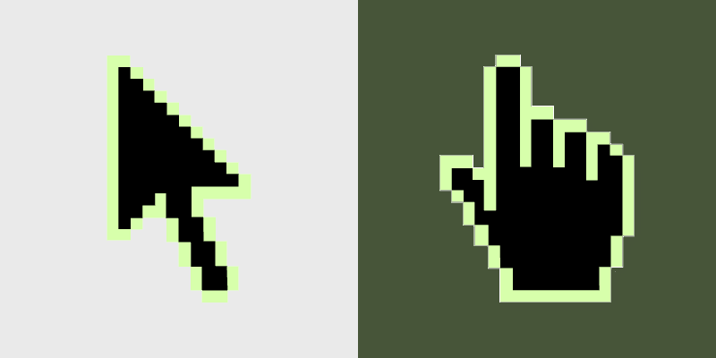 Vibrant Yellow-Green Crayola Custom Cursor