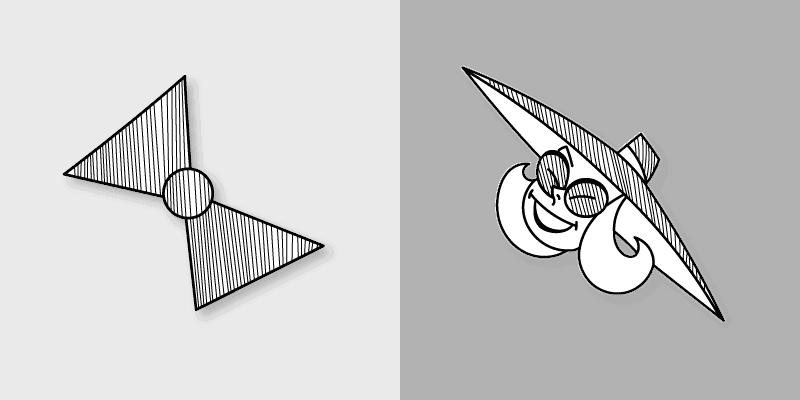 Spy vs. Spy Custom Cursor Pack: Grey Spy & Bow