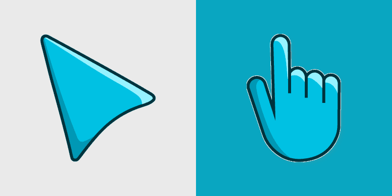 Cute Cursor Sky Blue Pack