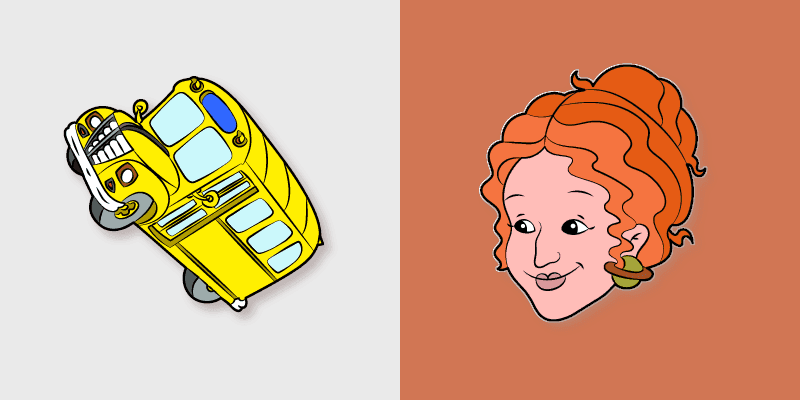 Custom Cursor Pack - Magic School Bus Valerie Frizzle