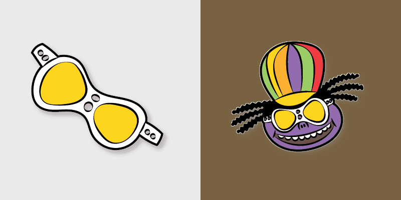 Cute Cursor Pack - PaRappa the Rapper MC King Kong Mushi