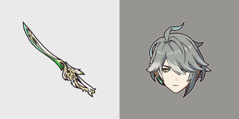 Genshin Impact Alhaitham & Light of Foliar Cursive Cursor Pack