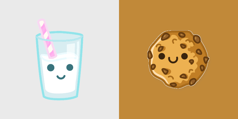 Cute Cursor Pack - Charming Milk & Cookie Designs