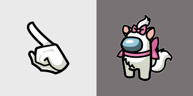Cute Cursor Pack - Among Us with The Aristocats Marie