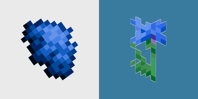 Cute Cursor Pack - Minecraft Blue Dye & Cornflower