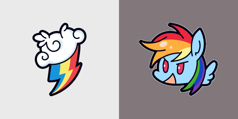 Cute Rainbow Dash Mouse Cursor
