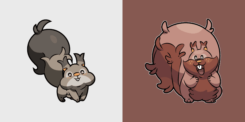 Cute Cursor Pack: Skwovet & Greedent