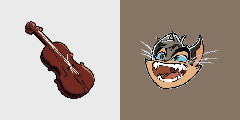 Cute Cursor Rocky Rickaby & Violin Pack