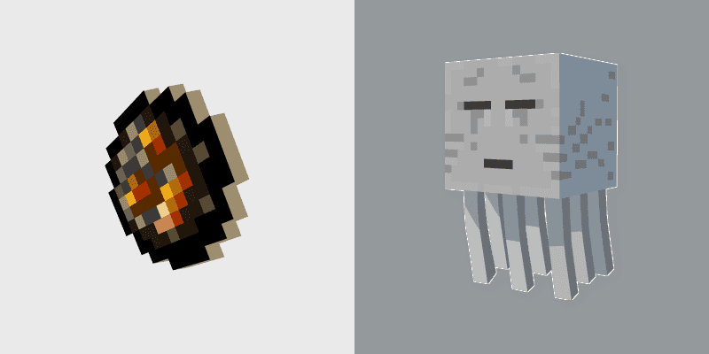 Custom Cursor Pack - Minecraft Fireball & Ghast
