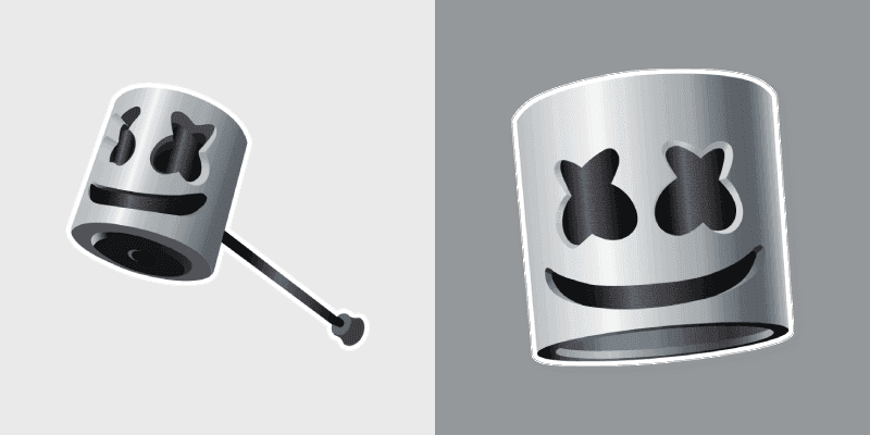 Marshmello Skin Cute Cursor Pack