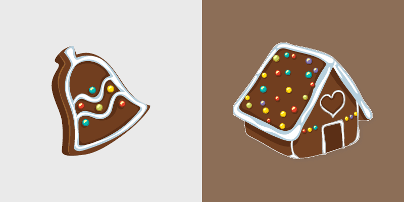 Custom Cursor Gingerbread Christmas Pack