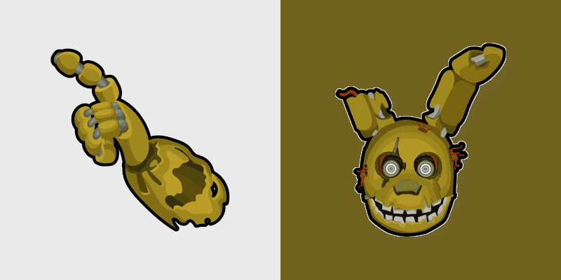 Custom Cursor Pack - Five Nights at Freddy's Springtrap