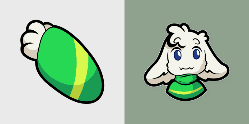 Cute Cursor Pack - Undertale Asriel Dreemurr