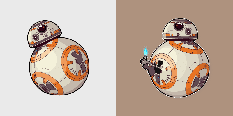 Galactic Cursor Pack - BB-8 Design