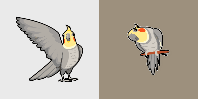 Adorable Cockatiel Mouse Cursor Pack