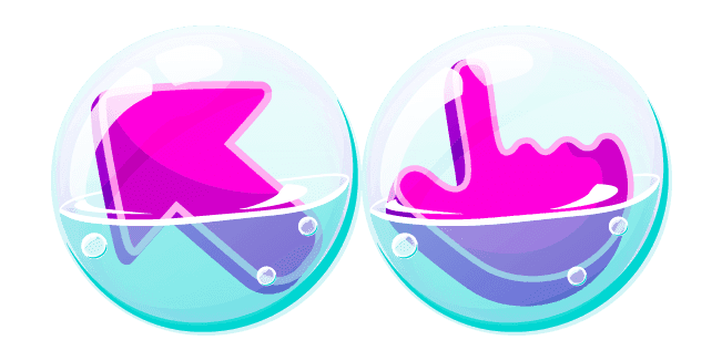 Custom Purple Soap Bubble Cursor Pack