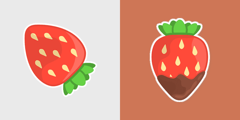 Strawberry Delight Cute Cursor