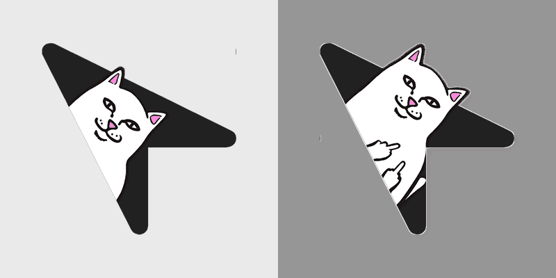 Black Cursor Charm - Nermal Edition