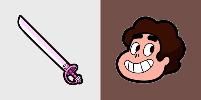 Custom Cursor Pack - Steven Universe Rose Quartz Sword